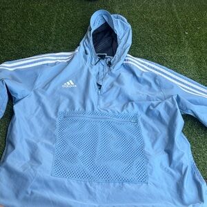 Adidas Light Blue Hooded Jacket
